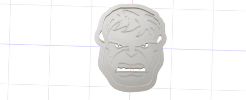 3D Model to Print Your Own Hulk Face Cookie Cutter DIGITAL FILE ONLY