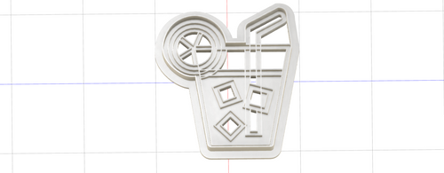 3D Model to Print Your Own Iced Tea Cookie Cutter DIGITAL FILE ONLY