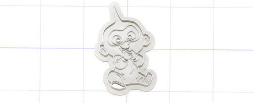 3D Model To Print Your Own Cookie Cutter Inspired by the Incredibles Jack Jack