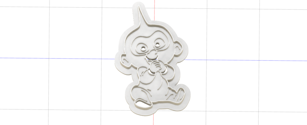 3D Model To Print Your Own Cookie Cutter Inspired by the Incredibles Jack Jack