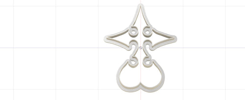 3D Model to Print Your Own Kingdom Hearts Nobody Symbol Cookie Cutter DIGITAL FILE ONLY