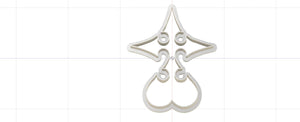 3D Printed Kingdom Hearts Nobody Symbol Cookie Cutter