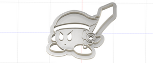3D Printed Kirby with Link Powers Cookie Cutter