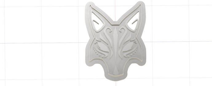 3D Model to Print Your Own Japanese Kitsune Mask Cookie Cutter DIGITAL FILE ONLY