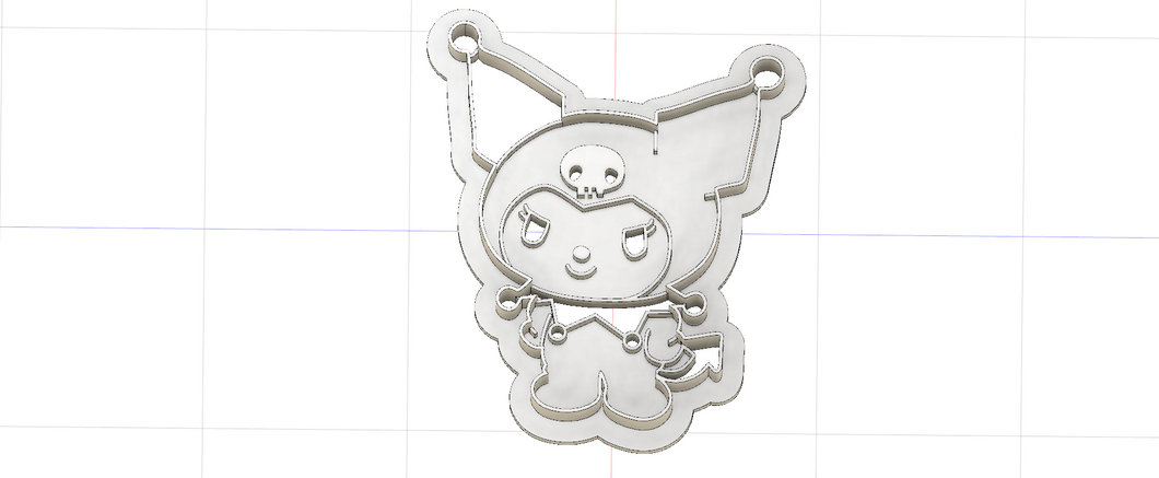 3D Printed Sanrio Kuromi Cookie Cutter