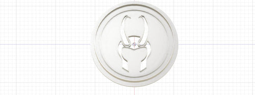 3D Model to Print Your Own Marvel Comics Loki Crest Cookie Cutter DIGITAL FILE ONLY
