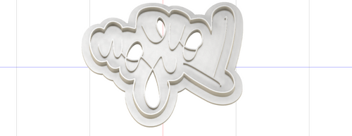 3D Model to Print Your Own Love You Script Outline Cookie Cutter DIGITAL FILE ONLY