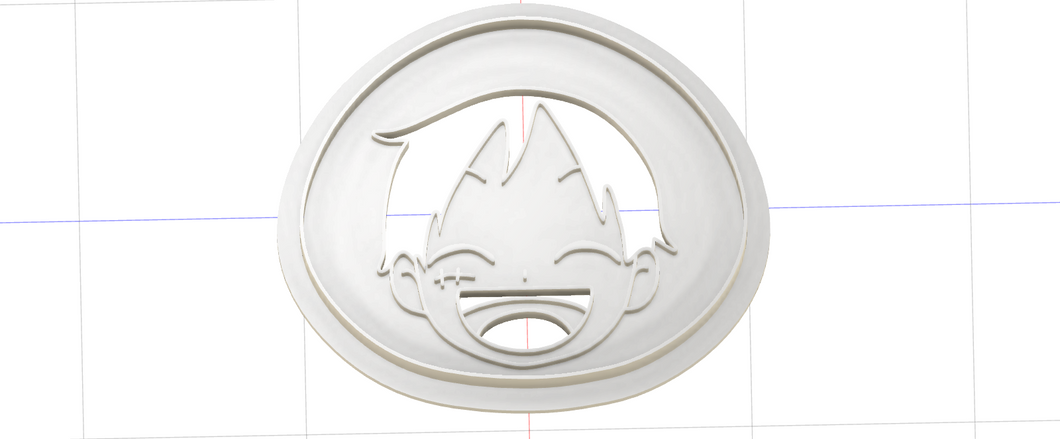 3D Printed One Piece Monkey D Luffy Cookie Cutter