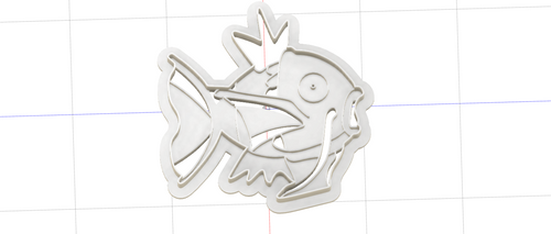 3D Model to Print Your Own Cookie Cutter Inspired by Pokemon Magikarp DIGITAL FILE