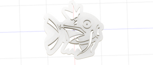 3D Model to Print Your Own Cookie Cutter Inspired by Pokemon Magikarp DIGITAL FILE