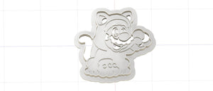 3D Printed Super Mario Bros Cat Suit Mario Cookie Cutter