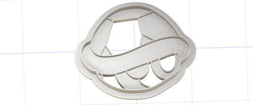 3D Model to Print Your Own Super Mario Bros Turtle Shell Cookie Cutter