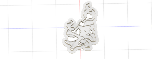 3D Model to Print Your Own Pokemon Marowak Cookie Cutter DIGITAL FILE ONLY