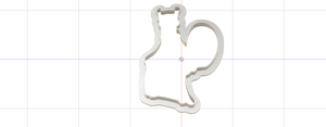 3D Model to Print Your Own Cookie Cutter Inspired by Pokemon Mew Two DIGITAL FILE