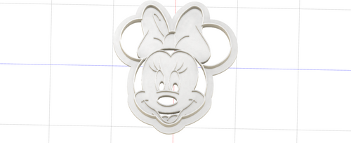3D Printed Cookie Cutter Inspired by Minnie Mouse Fan Art