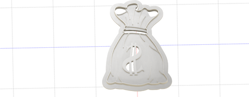 3D Model to Print Your Own Money Bag Cookie Cutter DIGITAL FILE ONLY