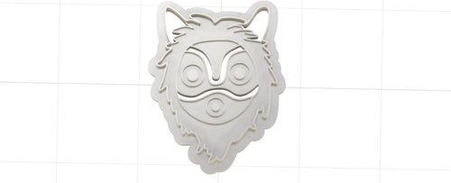 3D Printed Studio Ghibli Princess Mononoke Cookie Cutter
