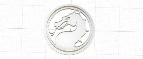 3D Model to Print Your Own Mortal Kombat Cookie Cutter DIGITAL FILE ONLY