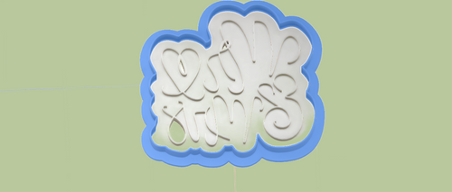 3D Model to Print Your Own Mr & Mrs Script Cookie Cutter DIGITAL FILE ONLY