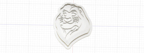 3D Model to Print Your Own Disney Lion King Mufasa Cookie Cutter DIGITAL FILE ONLY