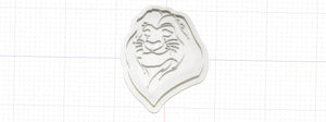 3D Model to Print Your Own Disney Lion King Mufasa Cookie Cutter DIGITAL FILE ONLY