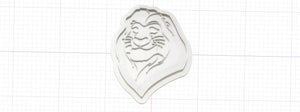 3D Model to Print Your Own Disney Lion King Mufasa Cookie Cutter DIGITAL FILE ONLY