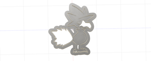 3D Model to Print Your Own Pokemon Murkrow Cookie Cutter DIGITAL FILE ONLY