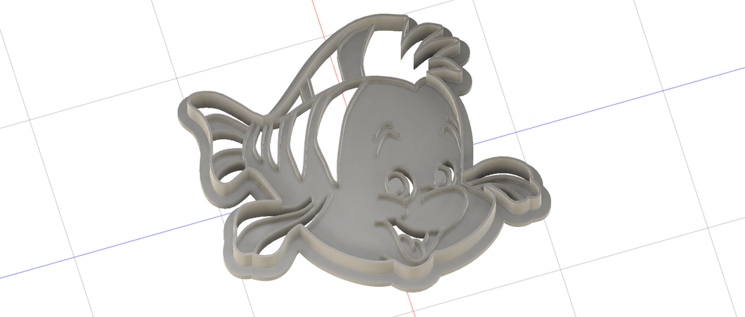 3D Printed Cookie Cutter Inspired by Fan Art of Finding Nemo
