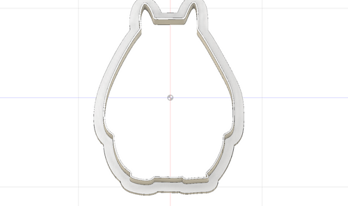 3D Model to Print Your Own Studio Ghibli New Totoro Outline Cookie Cutter DIGITAL FILE ONLY