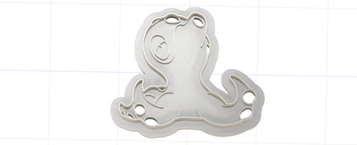 3D Model to Print Your Own Pokemon Octillery Cookie Cutter DIGITAL FILE ONLY