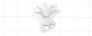 3D Model to Print Your Own Cookie Cutter Inspired by Pokemon Oddish DIGITAL FILE
