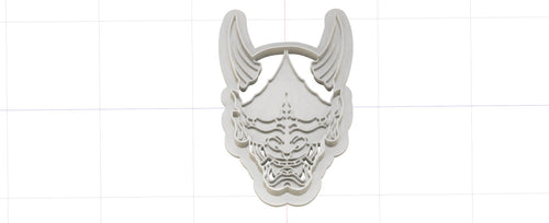 3D Model to Print Your Own Japanese Oni Mask Cookie Cutter DIGITAL FILE ONLY