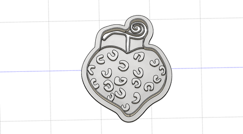 3D Model to Print Your Own One Piece Trafalgar Law Op Op Fruit Cookie Cutter DIGITAL FILE ONLY