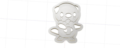 3D Model to Print Your Own Pokemon Oshawott Cookie Cutter DIGITAL FILE ONLY
