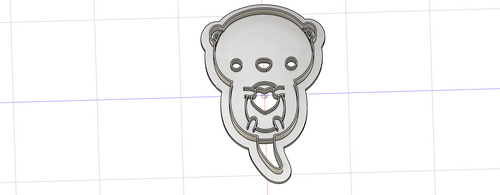 3D Model to Print Your Own Cute Otter Cookie Cutter Pack DIGITAL FILE ONLY