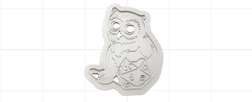 3D Model to Print Your Own DnD Owlbear with D20 Cookie Cutter DIGITAL FILE ONLY