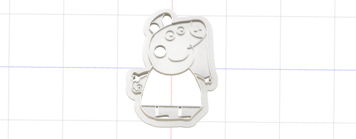 3D Model to Print Your Own Peppa Pig Cookie Cutter DIGITAL FILE ONLY