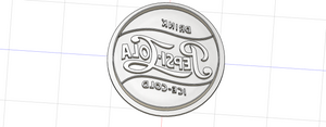 3D Printed Vintage Pepsi Cola Advertising Sign Cookie Cutter