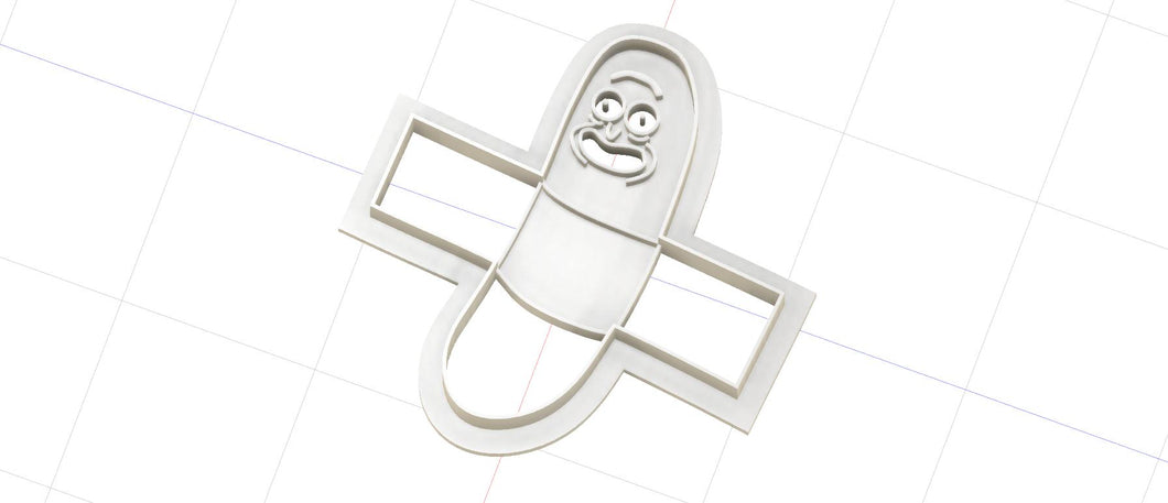 3D Printed Pickle Rick Sanchez Cookie Cutter