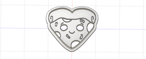 3D Printed Pizza Love Heart Cookie Cutter