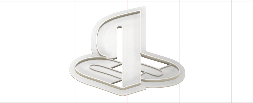 3D Printed Cookie Cutter Inspired by Sony Playstation Logo
