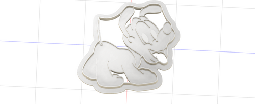 3D Model to Print Your Own Puppy Pluto Cookie Cutter DIGITAL FILE ONLY