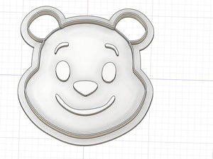 3D Model to Print Your Own Cookie Cutter Inspired by Winnie the Pooh DIGITAL FILE