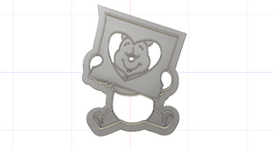 3D Printed Cookie Cutter Inspired by Winnie the Pooh Heart