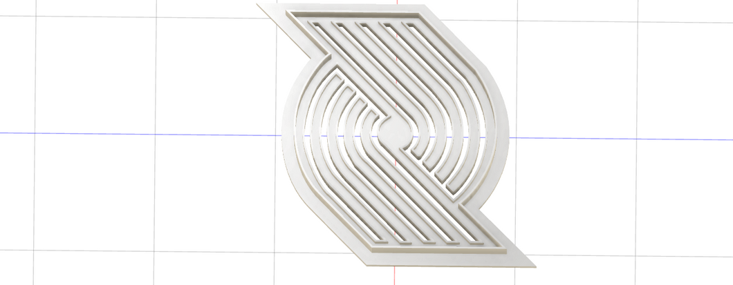 3D Printed Cookie Cutter Inspired by Portland Trailblazers Logo