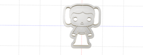 3D Model to Print Your Own Funko Leia Cookie Cutter DIGITAL FILE ONLY
