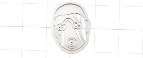 3D Model to Print Your Own Cookie Cutter Inspired by Borderlands Psycho Bandit DIGITAL FILE ONLY