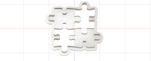 3D Model to Print Your Own Puzzle Cookie Cutter DIGITAL FILE ONLY