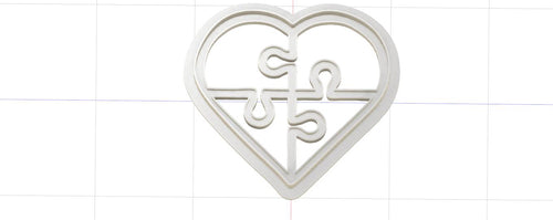 3D Model to Print Your Own Puzzle Heart Cookie Cutter DIGITAL FILE ONLY
