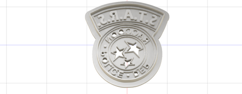 3D Printed Resident Evil S.T.A.R.S. Patch Cookie Cutter
